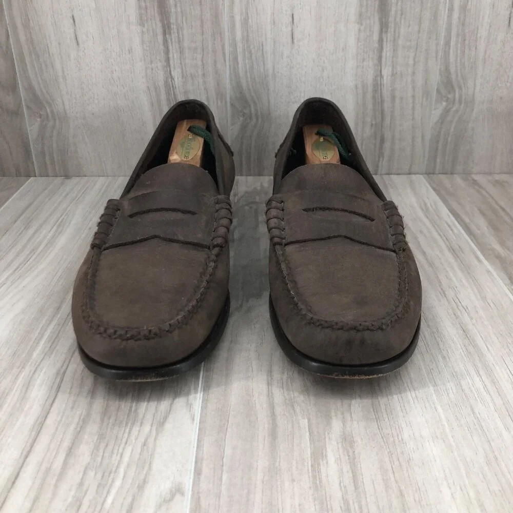 Sandro Moscoloni Loafers Mens 8D Brown Leather Slip On Shoes